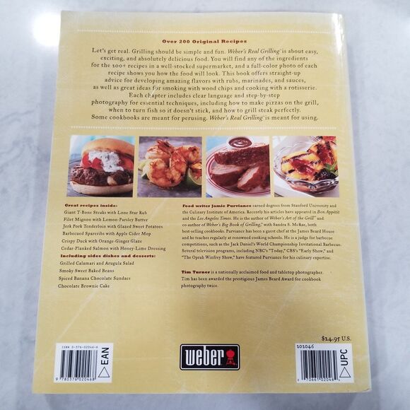 WEBER'S REAL GRILLING COOKBOOK paperback 2005 - Picture 2 of 10